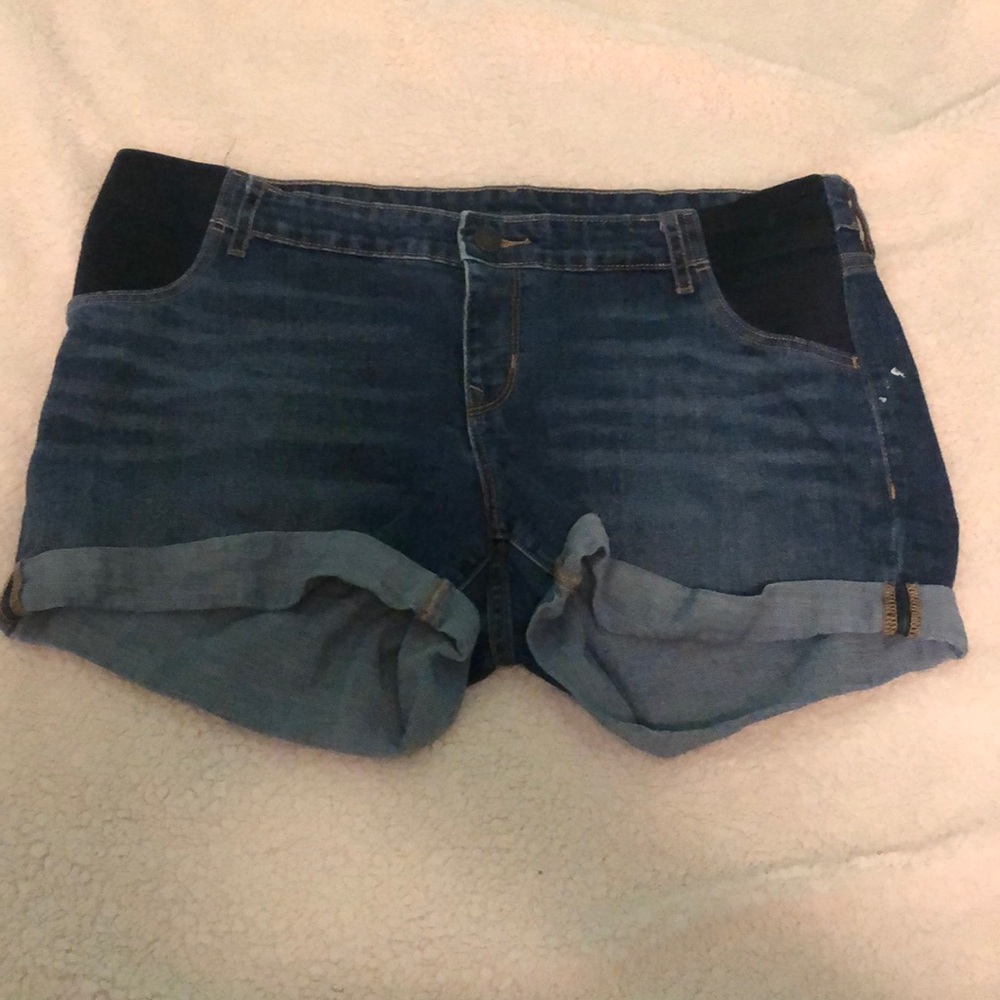 Old Navy Maternity Blue Jean Shorts Size 12